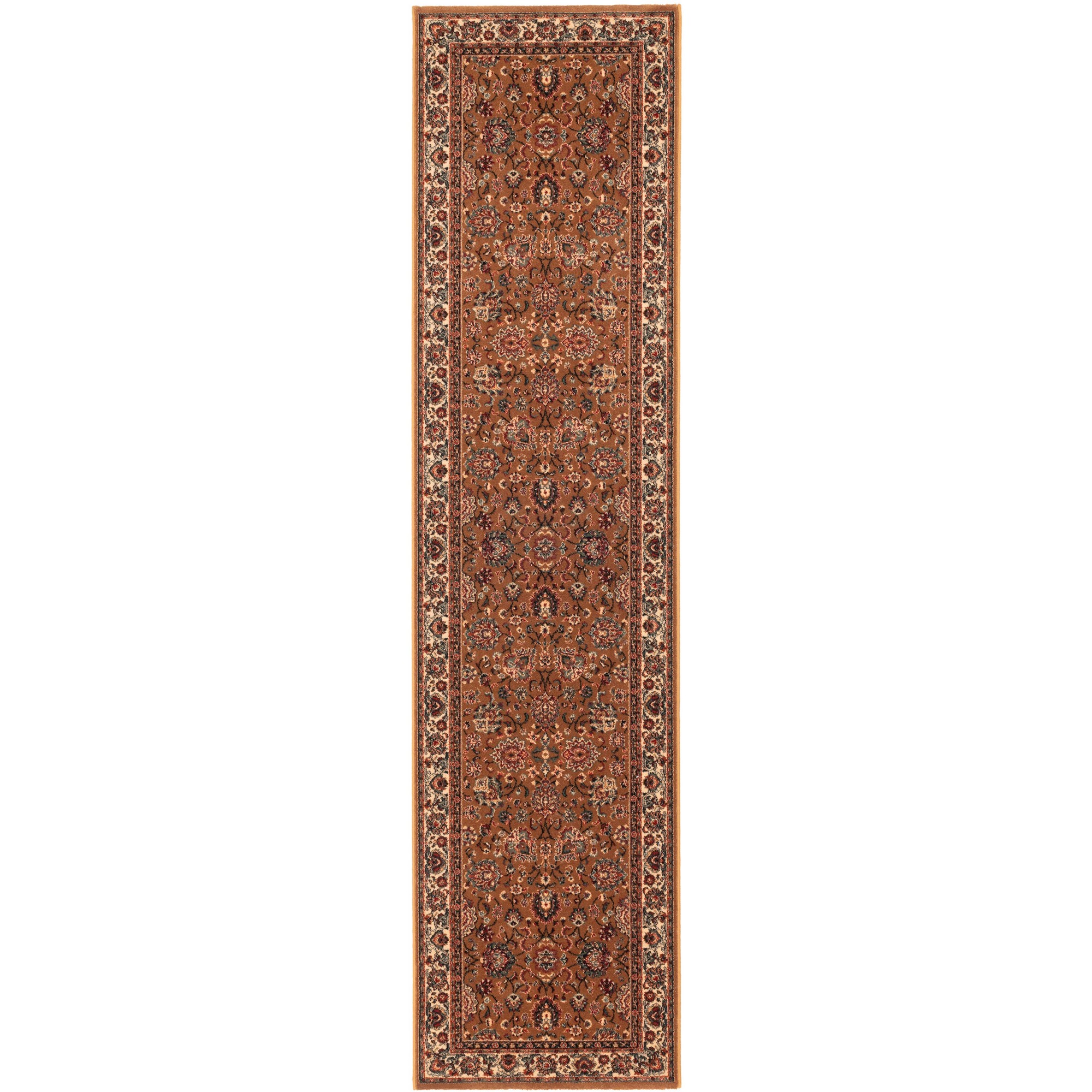 Royal Kashqai Traditional Hallway Runner Rugs 4362 600 In Gold